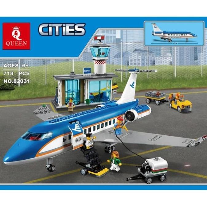 82031 Lepin Airport Passenger Terminal 02043 Brick Compatible 60104