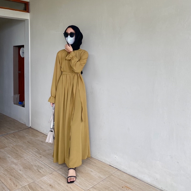 zora dress/simple dress/casual dress/dress premium crincle/dress chakira