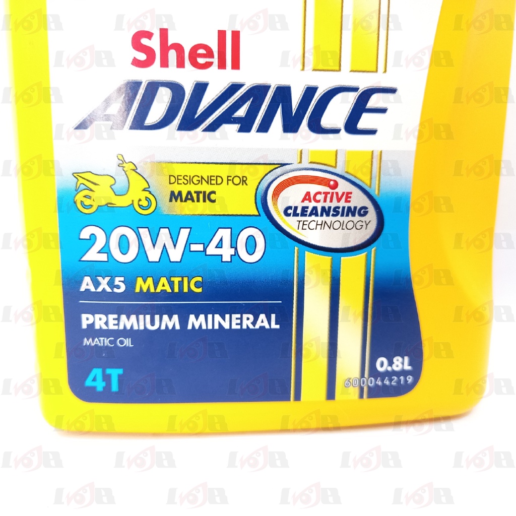 Oli Shell Advance AX5 Scooter Motor Matic 800ml Premium Mineral Oil