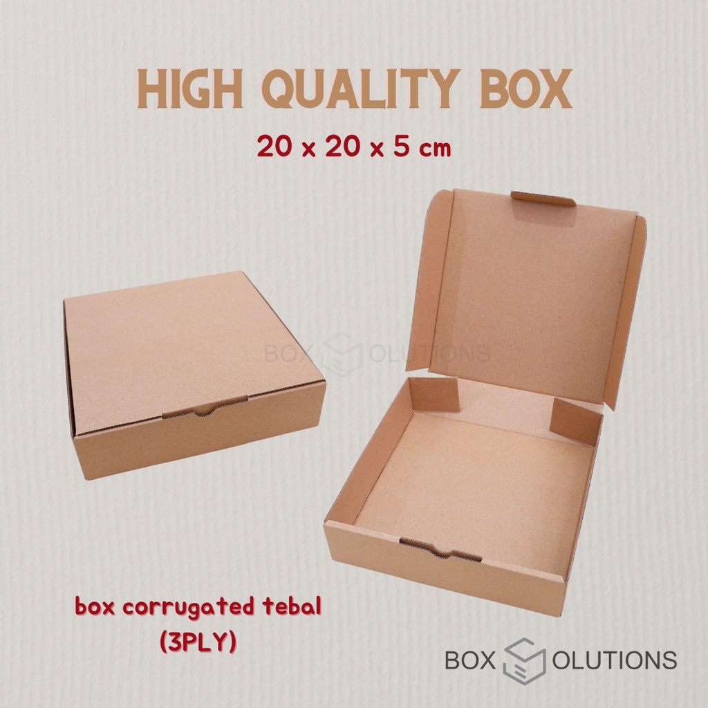 

HIGH QUALITY box / dus / dos pizza corrugated e-flute 20 x 20 x 5 cm