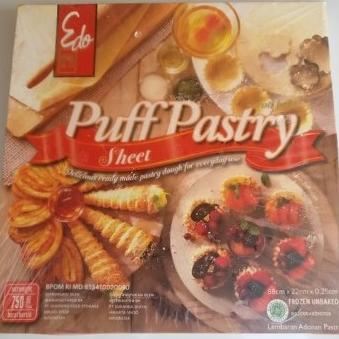 

puff pastry siap pakai/puff pastry instan merk edo 750gr TERLARIS TERPERCAYA ORIGINAL