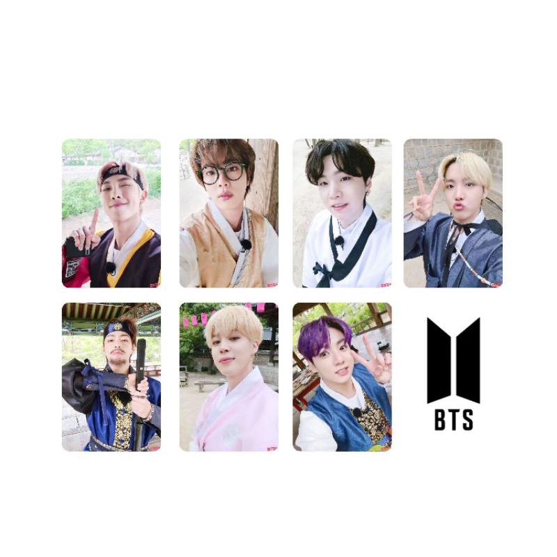 RUN BTS hanbok Photocard / Pc