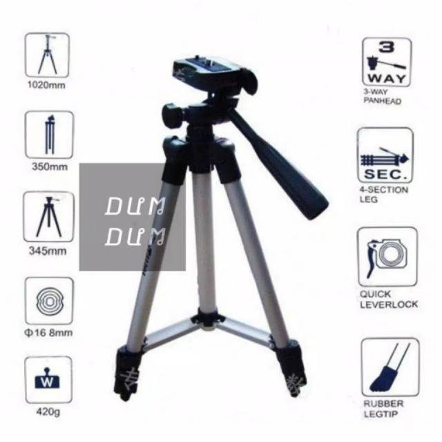 Tripod Weifeng 3120/ 3118 Camera HP 1 Meter Holder U Medium Universal