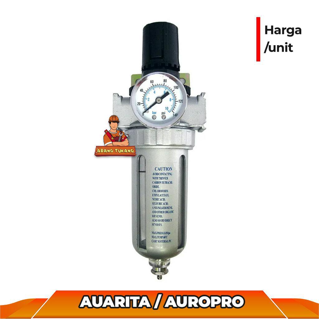 Single Air Filter Regulator Auarita ( AUROPRO ) AFR-80 Kompresor 1/4"