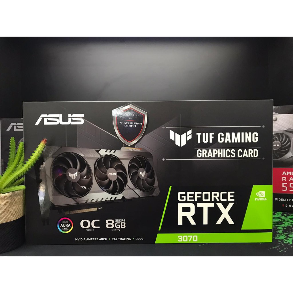 ASUS RTX 3070 TUF GAMING OC 8GB DDR6 VGA CARD NVIDIA