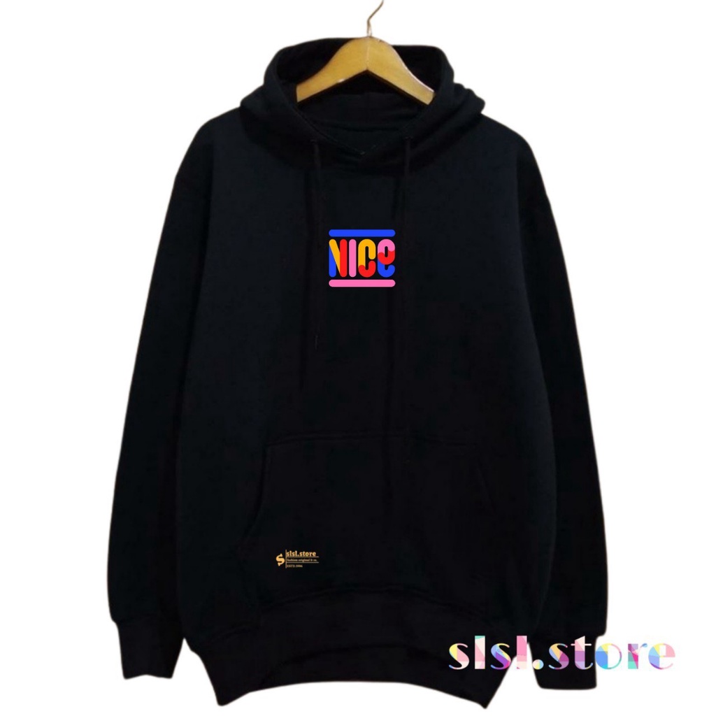 Hoodie Jaket Sweater Pria Terlaris Premium Original slsl.store List NICE Hitam