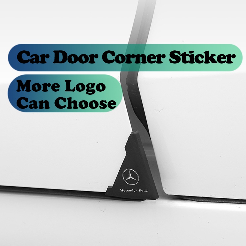 2pieces Stiker Pelindung Bumper Pintu Mobil anti Tabrakan Benturan Door Corner Cover Guard Sudut