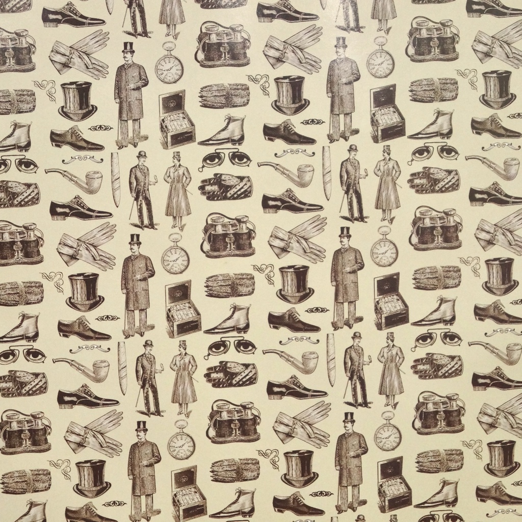 

Glossy Vintage Wrapping Paper | Classic Gentlemen (Kertas Kado)