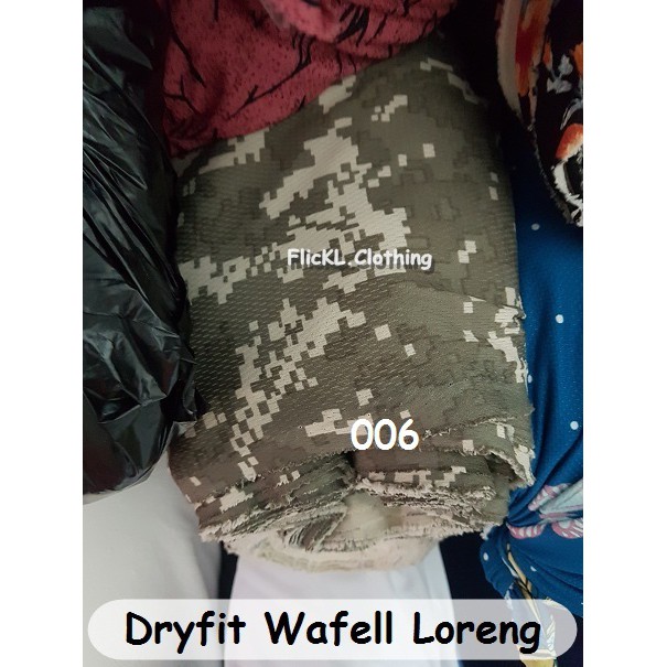Bahan Kain Kaos Baju Dryfit Dry Fit Wafel Loreng Polymesh Olahraga Jersey Bola Basket Futsal