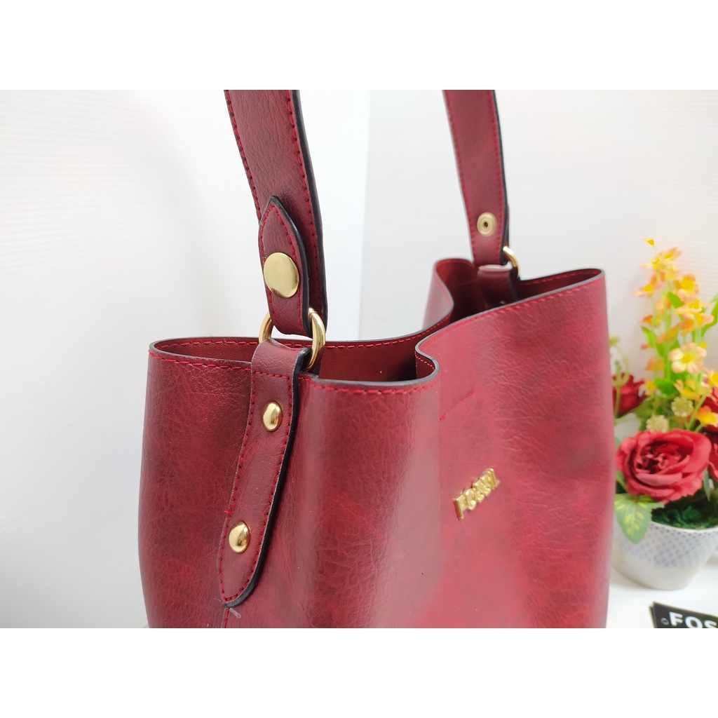 Tas wanita Bucket Retro medium BG/Tas kulit totebag wanita semi premium