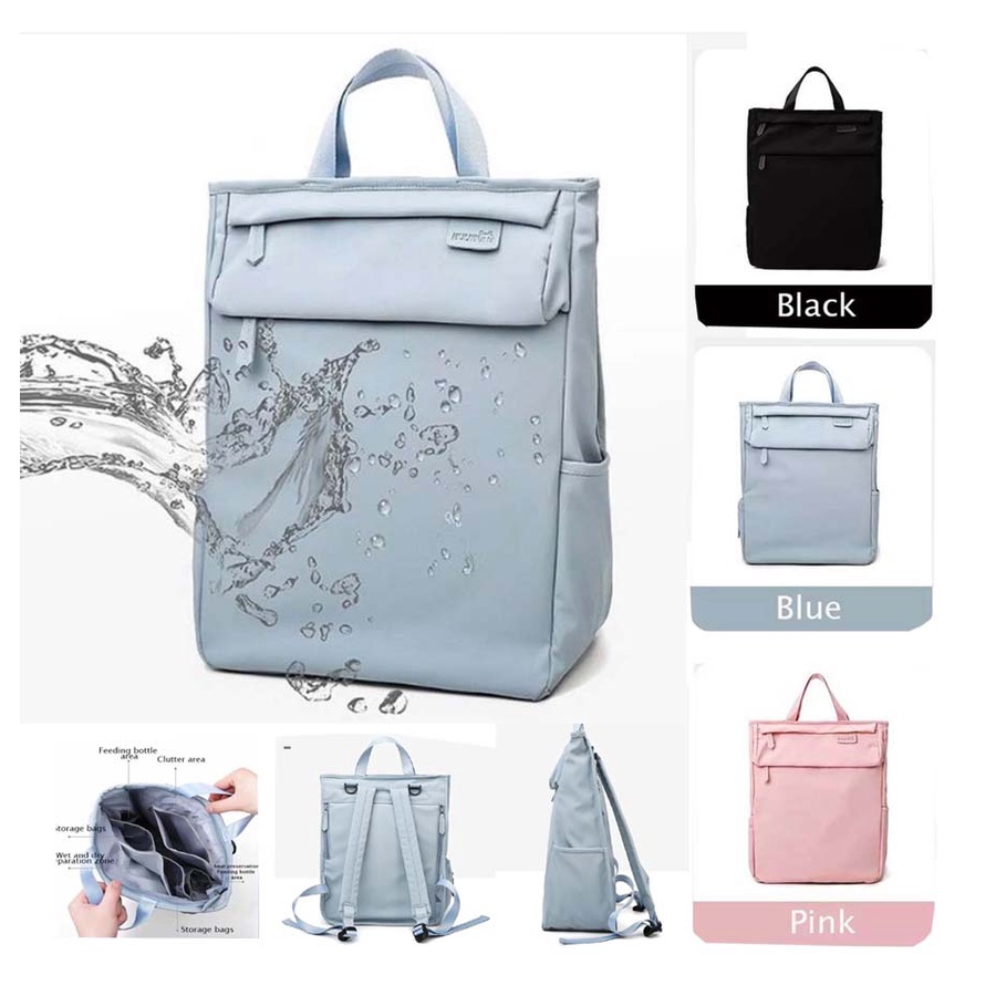 Bakullaptopbag Tas Laptop Backpack Large Compartement 14 - 15.6 inch blue No tag label