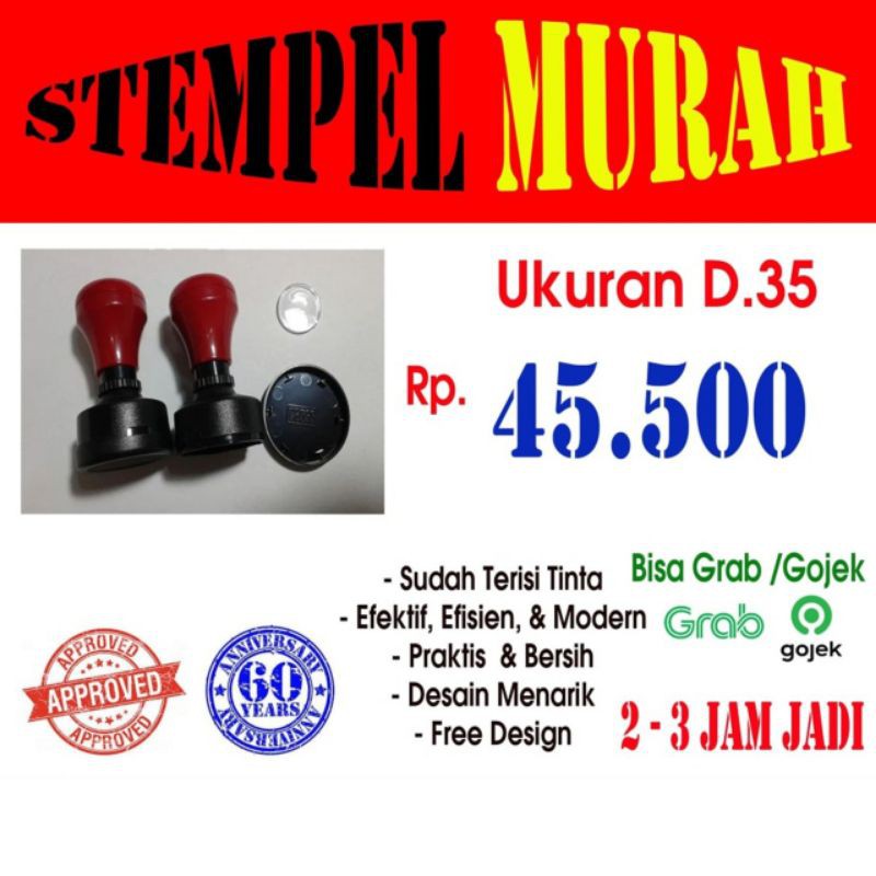 

Stempel nama Toko/ perusahaan