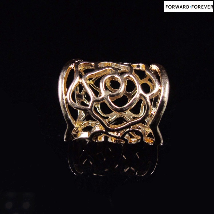 Women's hollow Rose Scarf Buckle Clip Cincin Tudung M40033