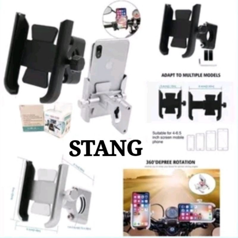 PHONE HOLDER SEPEDA MOTOR UNIVERSAL- HOLDER HP MOTOR STANG SPION