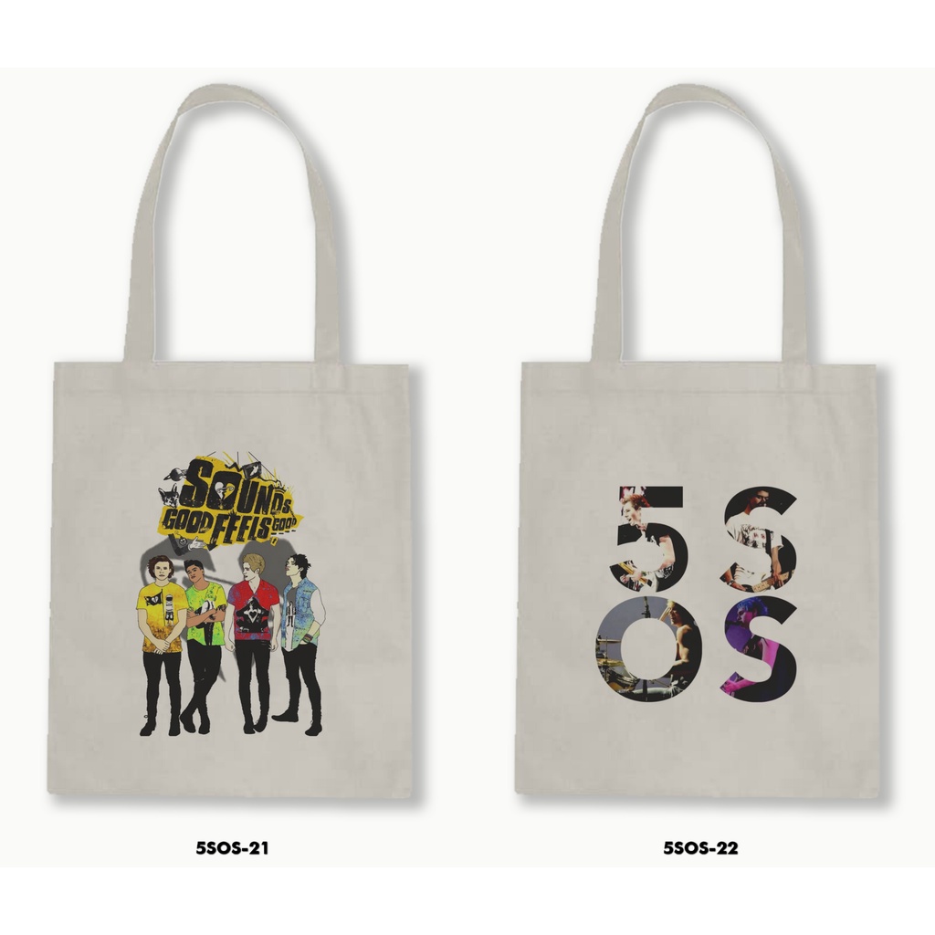 TOTE BAG BLACU  - 5 SECOND OF SUMMER / 5SOS 02