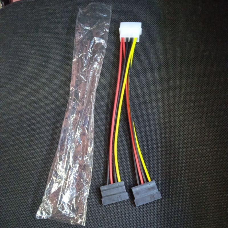 Kabel Sata cabang  kabel power sata  cabang kabel molek 4 pin to sata