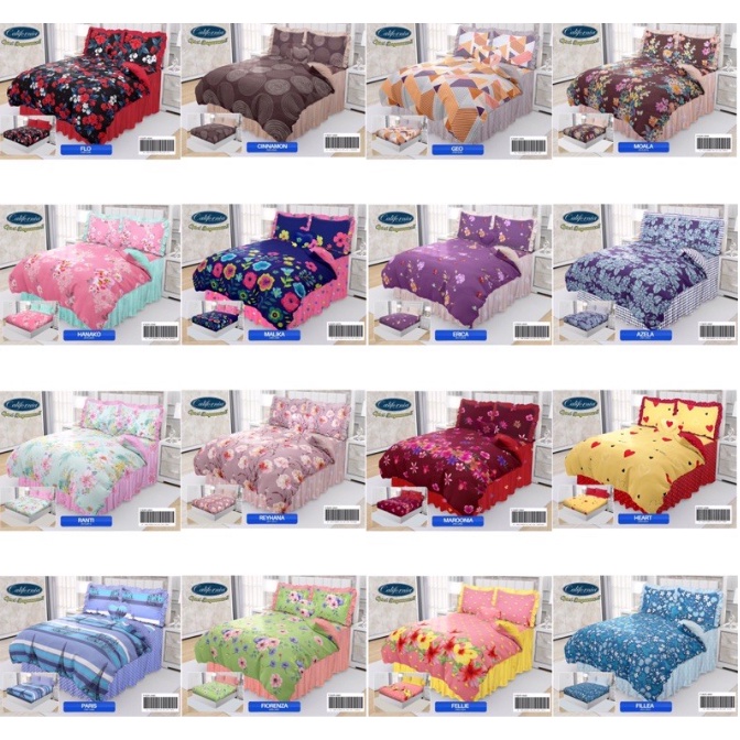 ❤ IJN ❤ BED COVER / BEDCOVER CALIFORNIA RUMBAI (160x200) NO 2