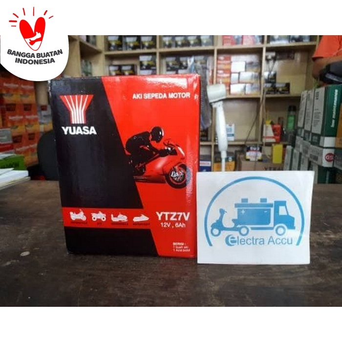 Aki Motor Yamaha Nmax YTZ7V Yuasa Accu Kering ORIGINAL Original