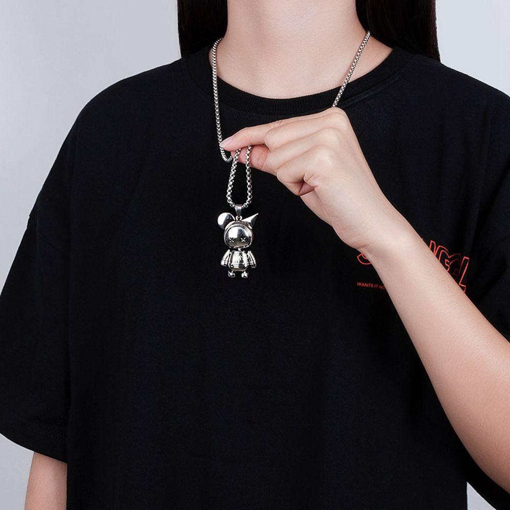 NEEDWAY Kalung Pria Keren Sederhana Wanita Hadiah Pacar Pria Pasangan Kalung Gaya Korea Necklace