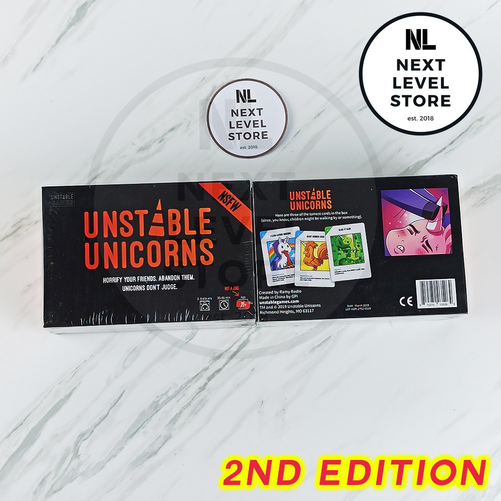 Unstable Unicorns NSFW Card Game Basic Deck Board Games READY