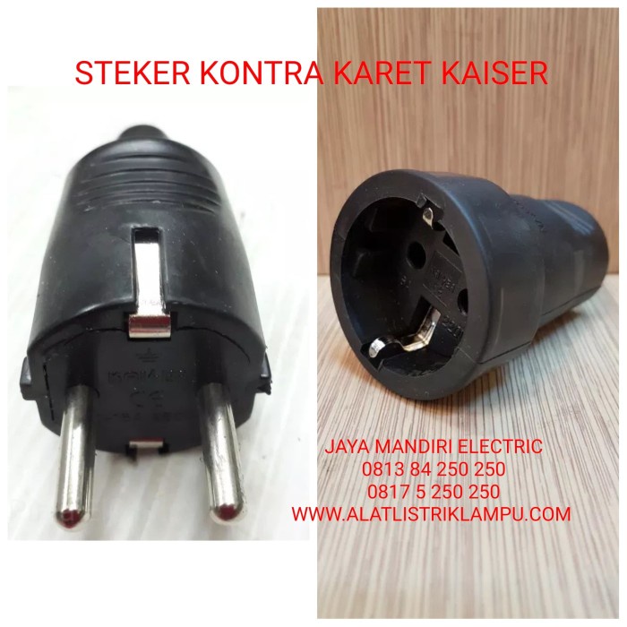 Promo Steker Kontra Kaiser Karet Colokan Stop Kontak Stopkontak Male Female Hemat