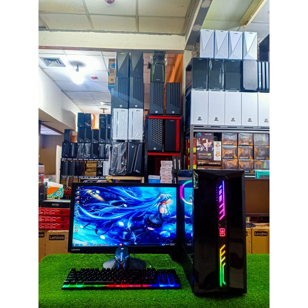 PC GAMING EDITING CORE I7-RAM 8GB-HDD 500 GB-SSD 120GB-VGA 4 GB-MONITOR 22 INCH