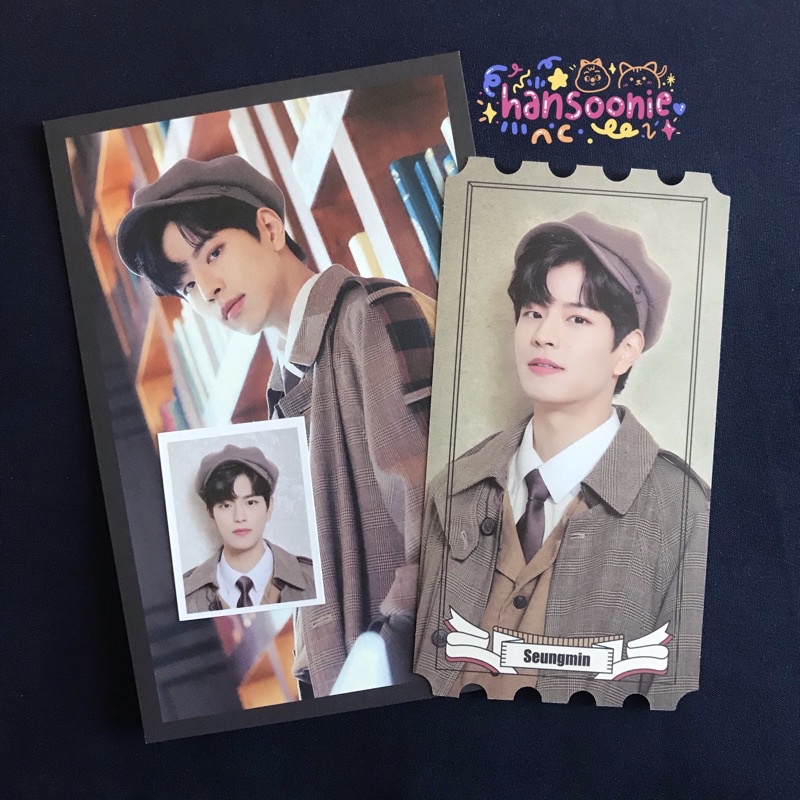 Stray kids seungmin set id pict photo frame fanmeeting ticket fm skz-x skzx lovestay skz photocard p