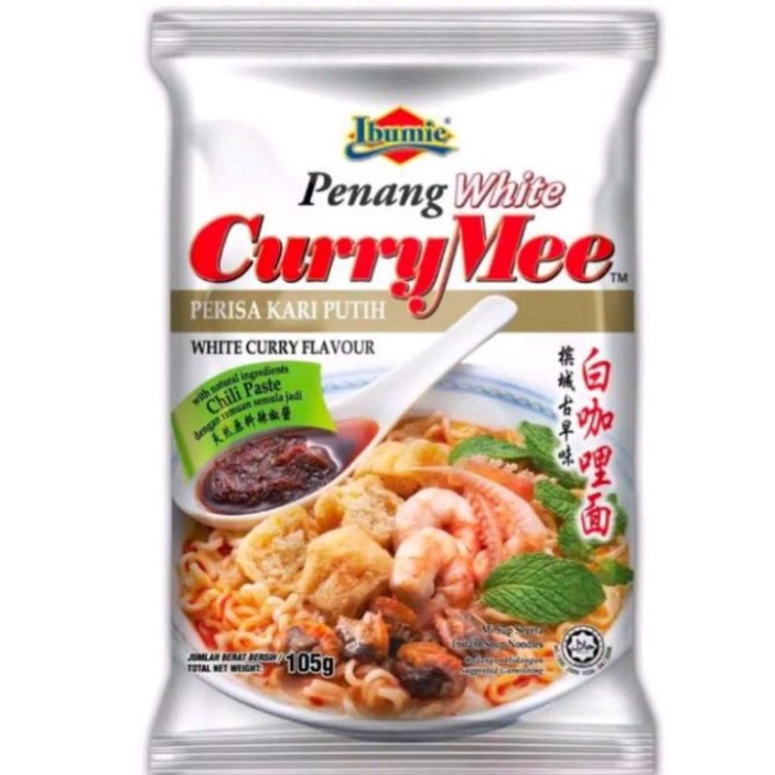 

Penang white curry mee buatan Penang malaysia berat 105 g