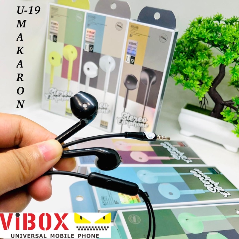 PROMO HANDSFREE VIBOX U19 ORI KUALITAS SUARA LEBIH JERNIH MANTUL