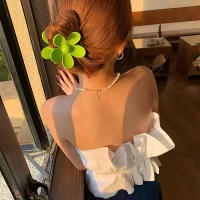 (Hello Girl)F73 Jepit Rambut Bungga Wanita Gaya Korea Fashion Hair Clip Import