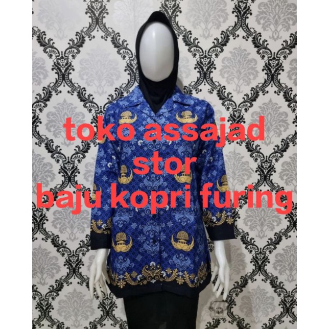 korpri terbaru wanita 2022 full puring/korpri wanita full puring/korpri furing