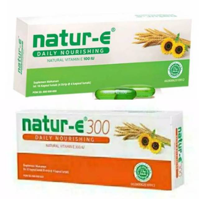 Natur E kapsul 100 IU//300 IU '16 Kapsul ORIGINAL-BPOM