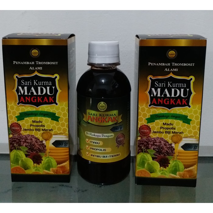 sari kurma madu angkak plus propolis jambu biji original 280 gr