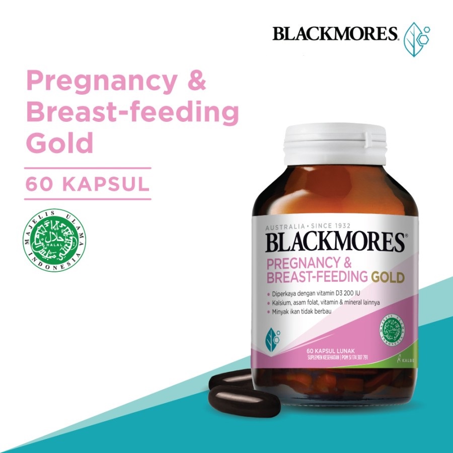 Blackmores Pregnancy &amp; Breast-feeding Gold 60's Reform + Bubble Wrap / Toko Makmur Online