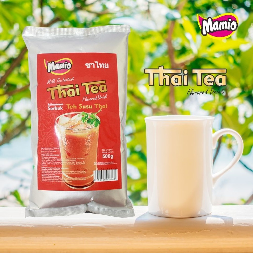 

Mamio Thai Tea Milk 500gram - Minuman Bubuk Teh Susu rasa Thai Tea