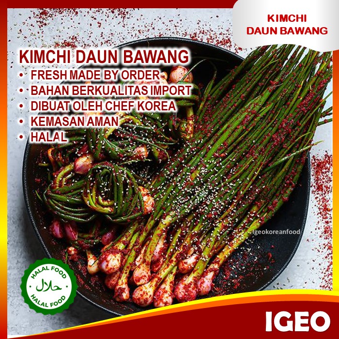 

Kimchi Daun Bawang 500gr Halal Fresh Lezat Enak Makanan Sehat Siap Saji Asli Korea