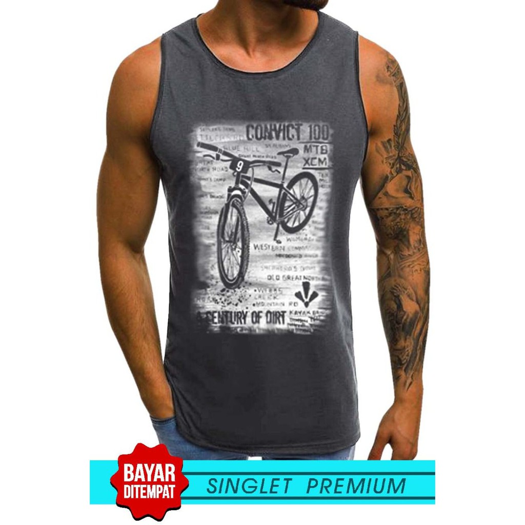 SINGLET LEKBONG PRIA (SEPEDA 9) / SINGLET LEKBONG GYM /LEKBONG / SINGLET/KAOS DALAM PRIA/KUTANG