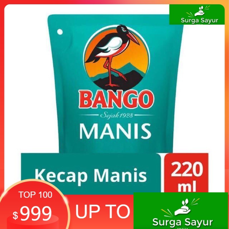 

SURGA SAYUR Kecap bango 220ml, UTK SEJABODETABEK BISA KIRIM INSTANT SGN GOSEND/GRAB