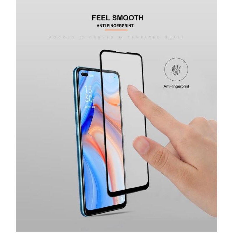 TEMPERED GLASS 9D OPPO RENO 4 FULL COVER KUALITAS PREMIUM 9H &amp; PROTECTION SCREEN ANTI GORES/TEMPER GLASS/TG