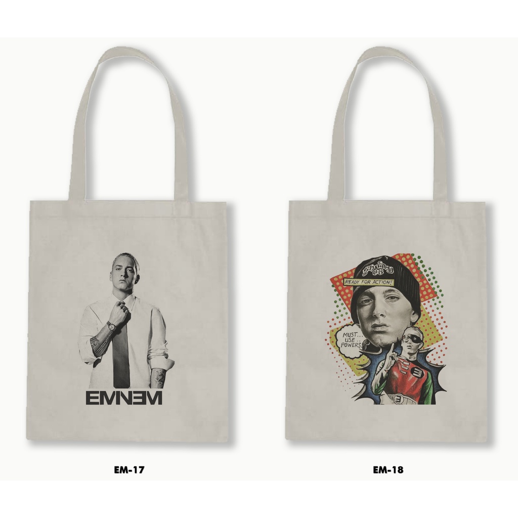 TOTE BAG BLACU - EMINEM 01