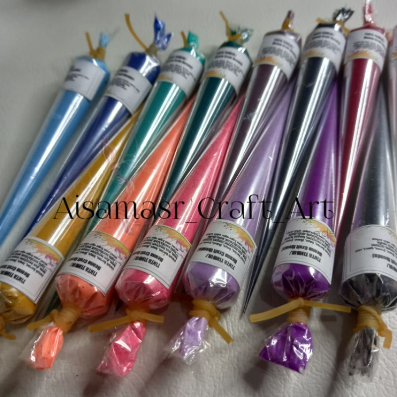 

Henna craft / Tinta timbul glitter / cat rubber untuk flanel/kayu/ kerajinan/hena /tinta 14 warna