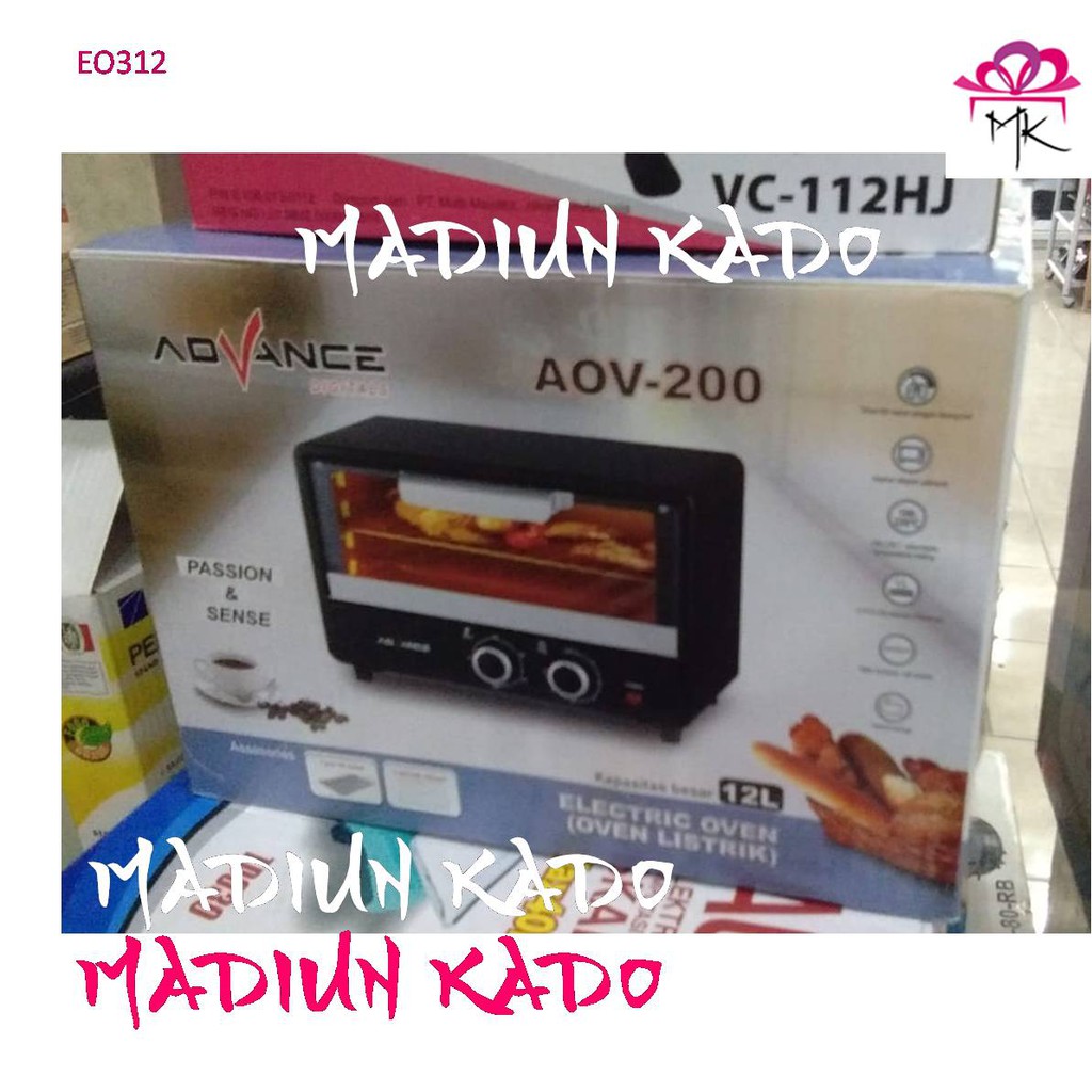 Oven AdVance AOV-200  Kapasitas 12 Liter