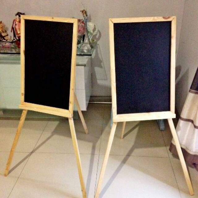 

[PINERIOZ] Papan tulis kapur besar 40*60+tripod 120cm utk cafe bazar resto menu