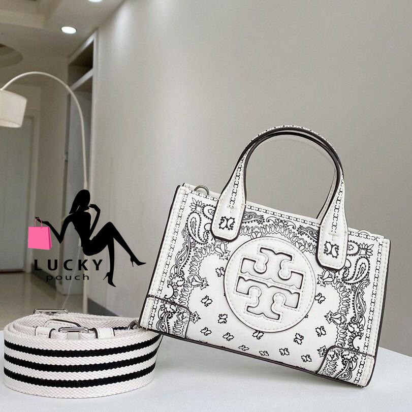 Tory Burch Ella Printed Leather Micro Tote