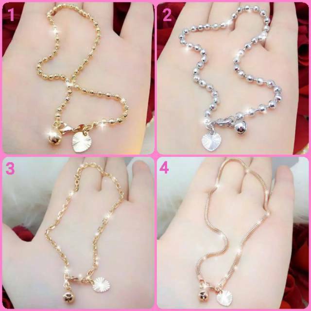 La Vienne - Gelang kaki wanita - Gelang kaki titanium anti karat - Kualitas Dijamin - Manis banget saat dipakai - Koleksi Wajib