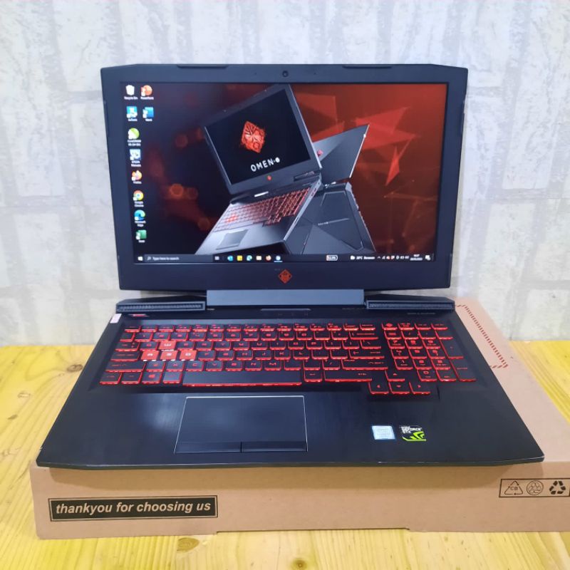 Laptop Gaming HP Omen 15-ce019DX Cor i7-7700HQ Ram 16GB+SSD 128GB+HDD 1TB NVDIA GTX1050Ti 4GB