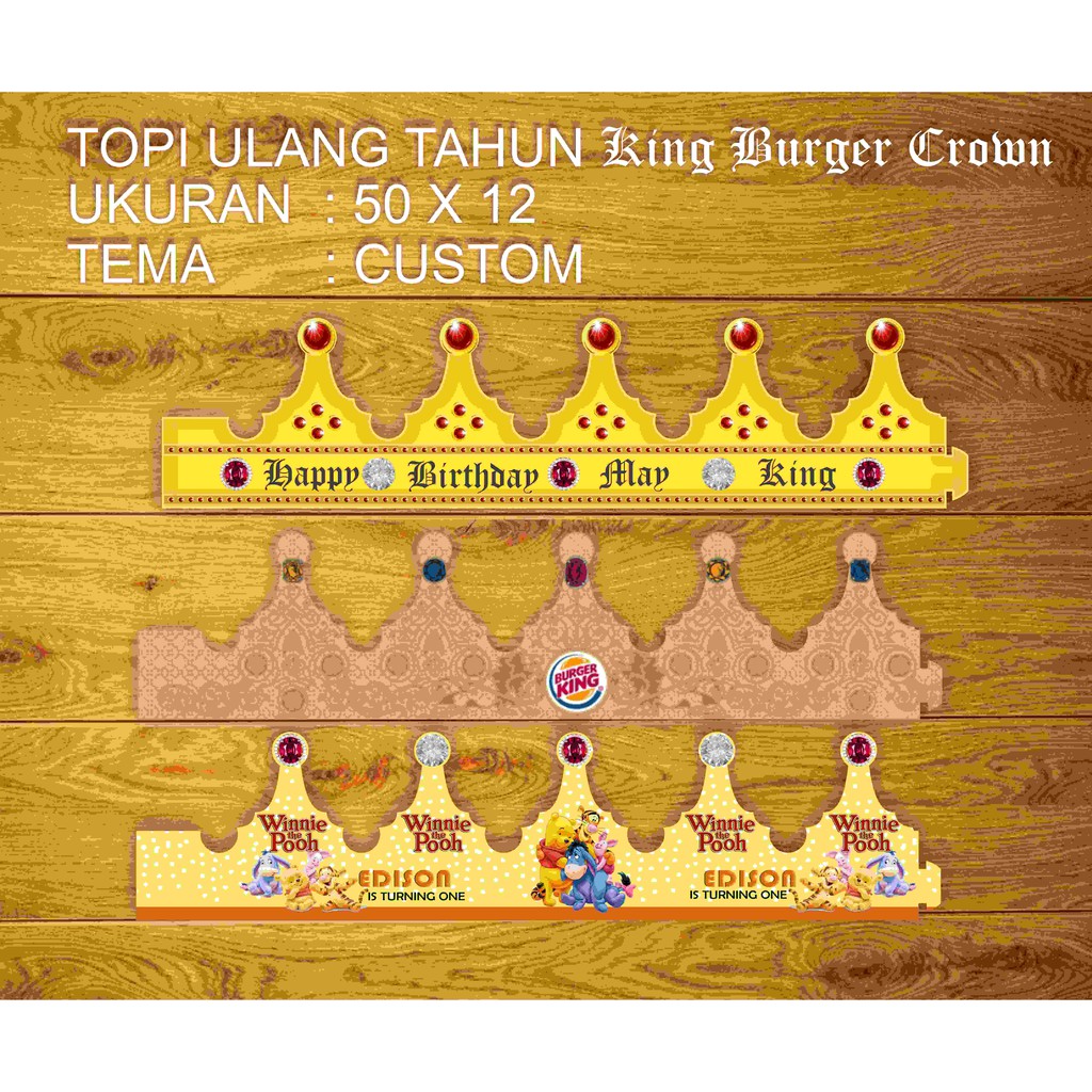 Topi Ulang Tahun King Crown Shopee Indonesia