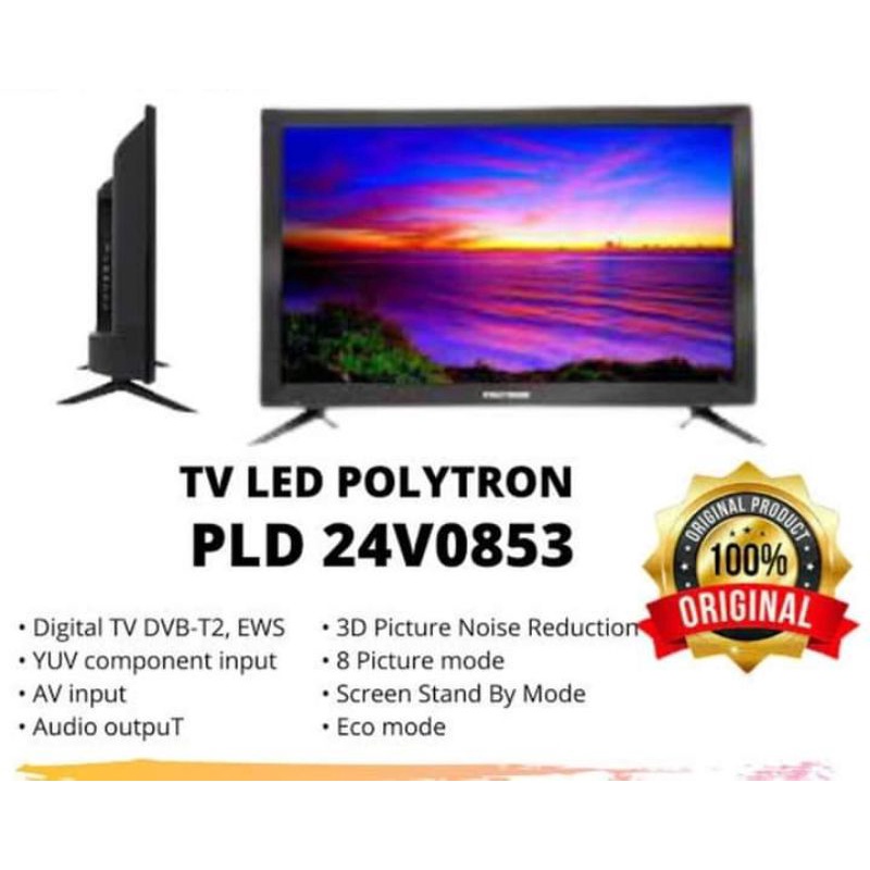 LED TV Polytron 24 Inch PLD 24V0853 Digital TV