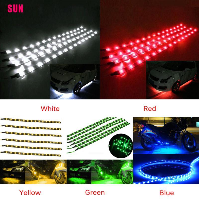 (Bf) 6pcs Lampu Strip Led Dc 12v Anti Air Untuk Mobil / Motor