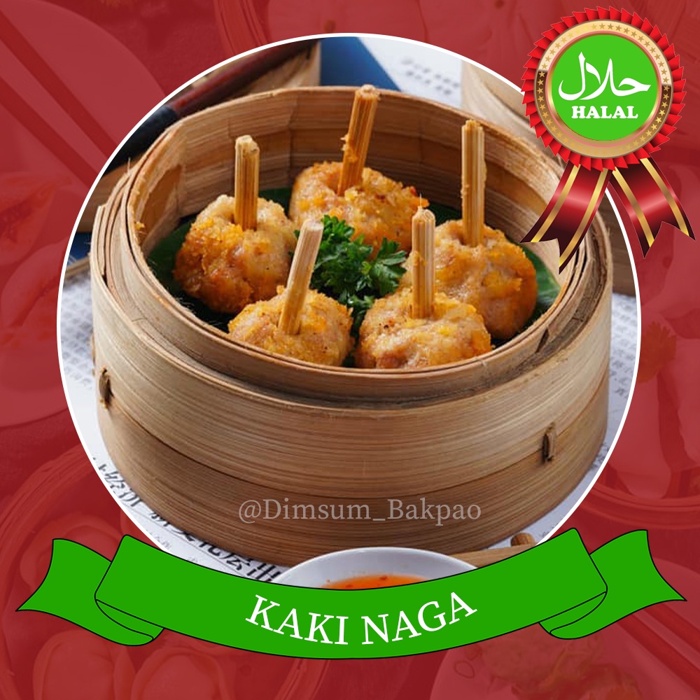 

Dimsum Kaki Naga ayam isi 50pcs frozen food makanan lezat Kualitas Restoran Premium- Dimsum Bakpao Halal